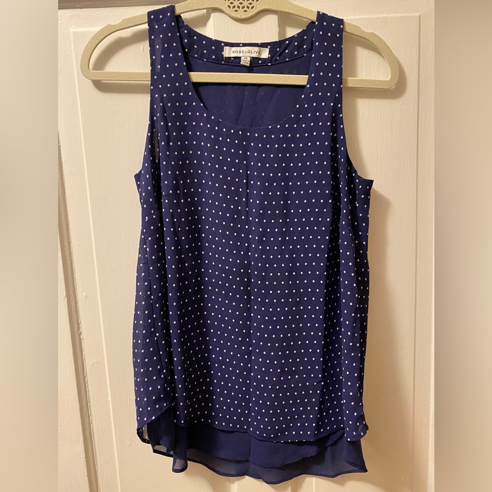 Rose + Olive Polka Dot Blouse